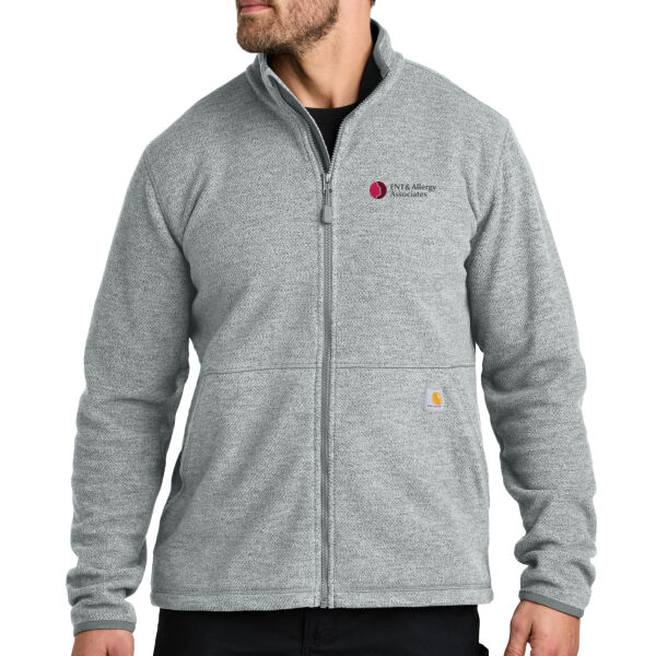   - Textured Full Zip Fleece Jacket Thumbnail