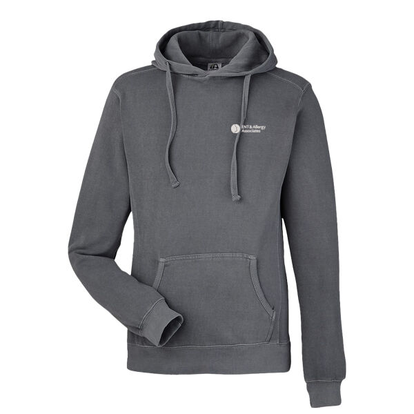   - Unisex Pigment-Dyed Fleece Hooded Sweatshirt Thumbnail
