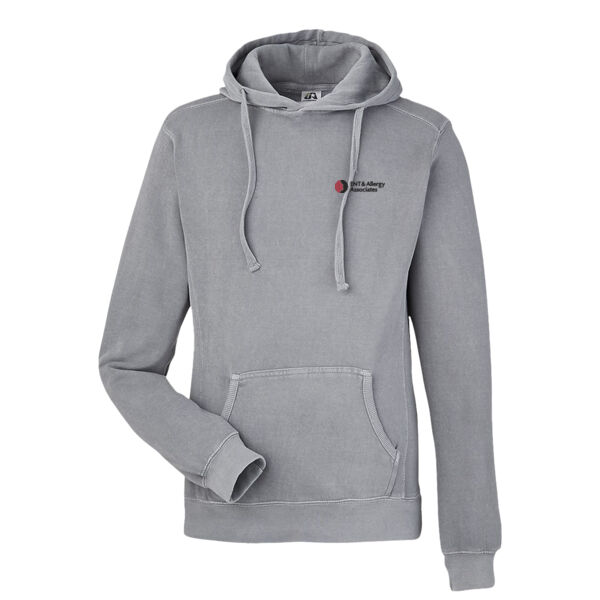   - Unisex Pigment-Dyed Fleece Hooded Sweatshirt Thumbnail