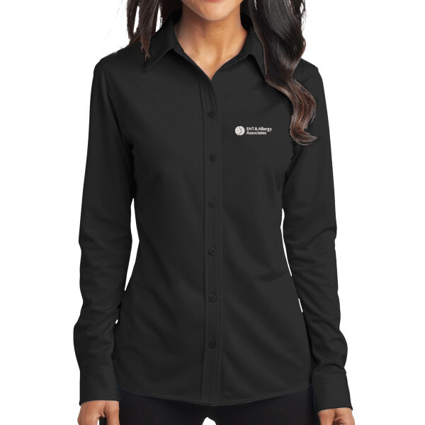   - Women's Dimension Knit Dress Shirt Thumbnail