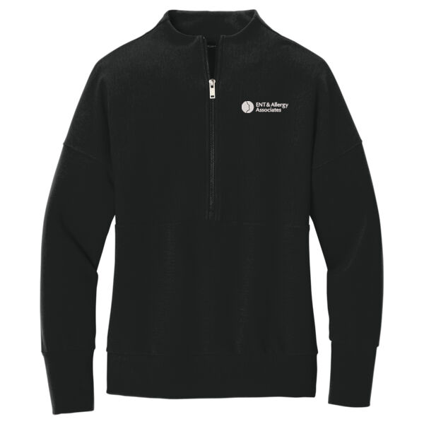   - Women's Linear Texture 1/4 Zip Thumbnail