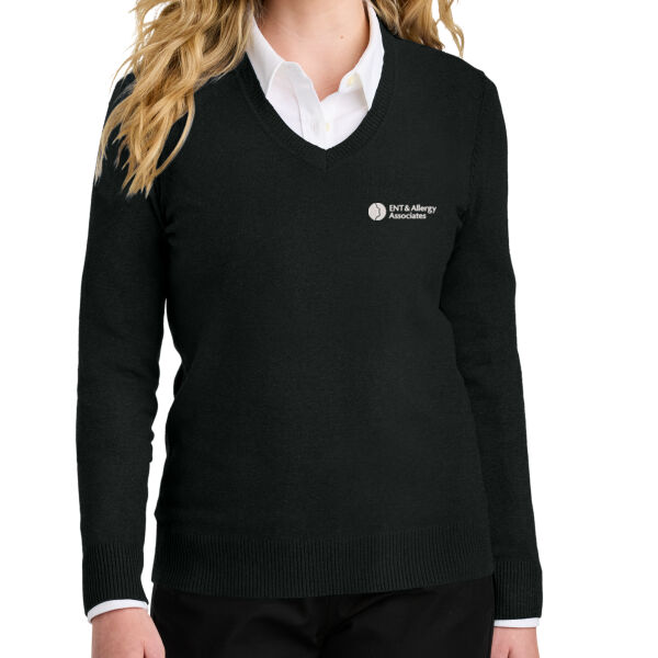   - Women's Easy Care V Neck Sweater Thumbnail