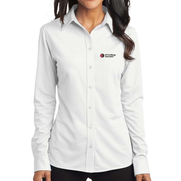   - Women's Dimension Knit Dress Shirt Thumbnail