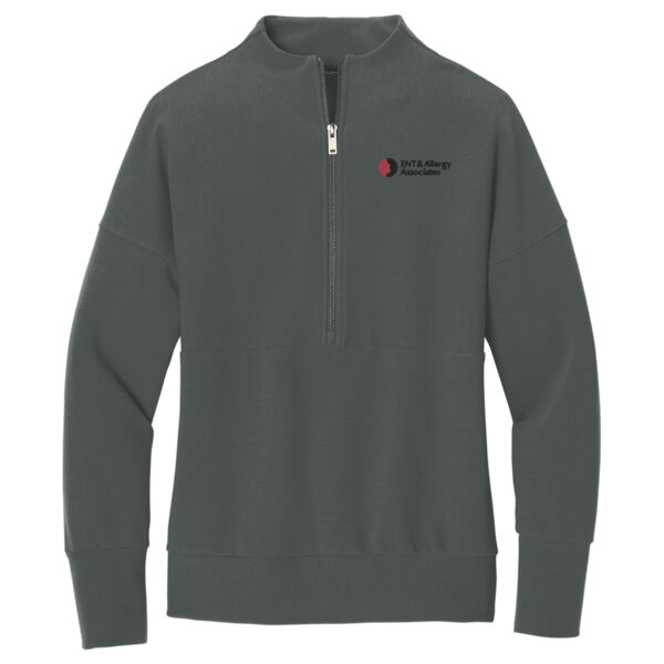   - Women's Linear Texture 1/4 Zip Thumbnail